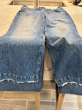 Express 70s Flare Mid Rise Jeans Blue Waist 8R